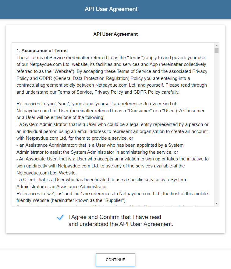 API Integration with NetPayDue