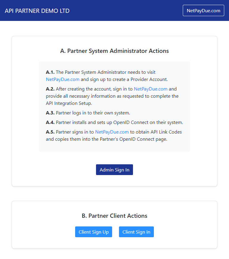 API Integration with NetPayDue