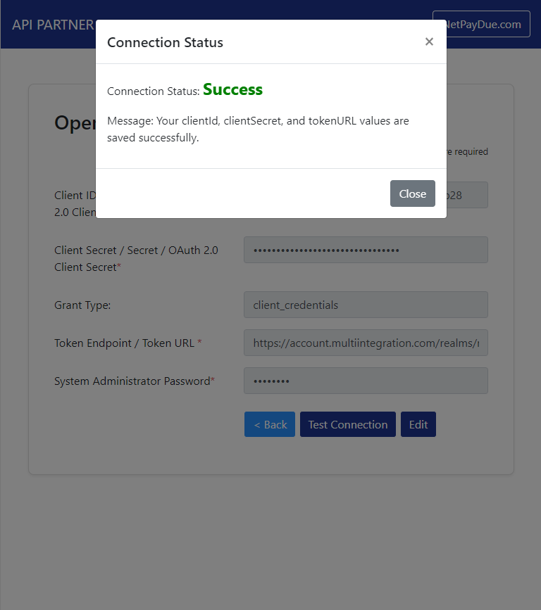 API Integration with NetPayDue